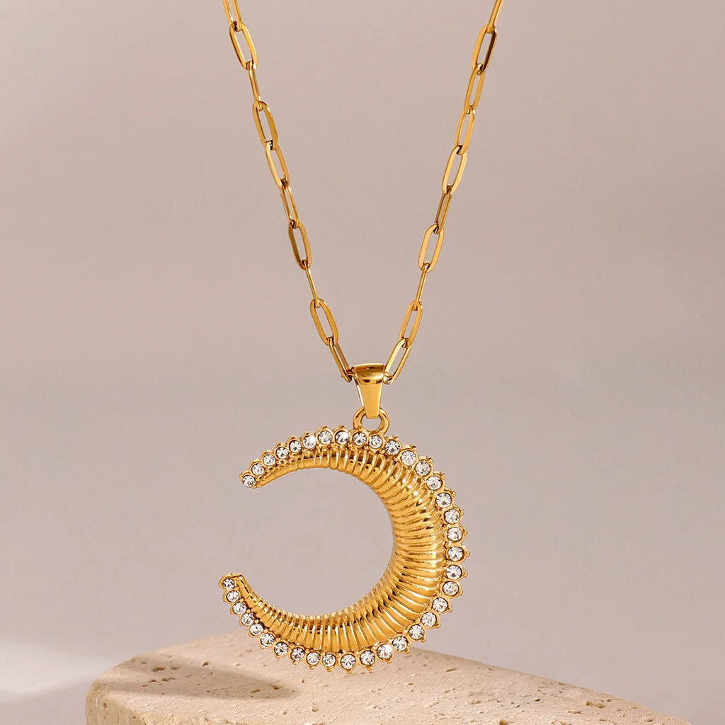 Crescent Necklace - Shans London