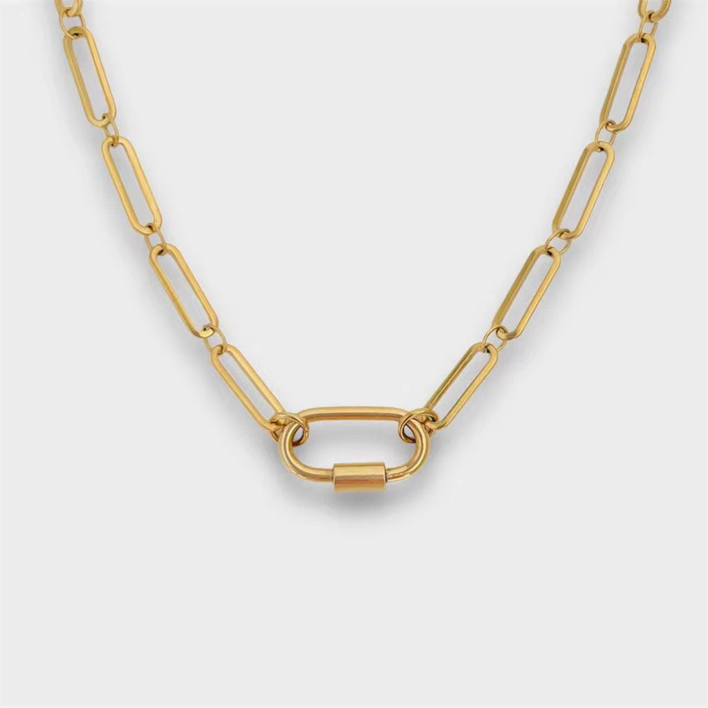 Middle Spring Chain with Screw Clasp - Shans London