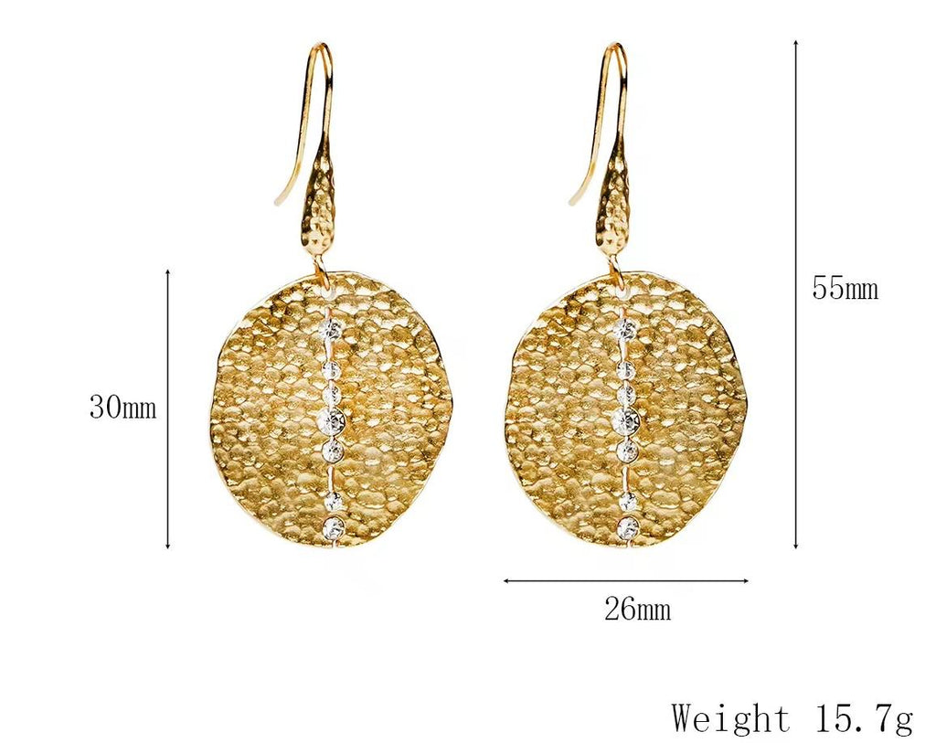 Troy Hook Earrings Sleek Gold Drop Hoops – Shans London - Shans London